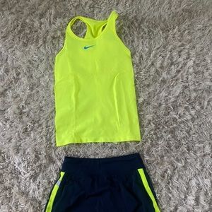 Nike set size M top size xs skirt